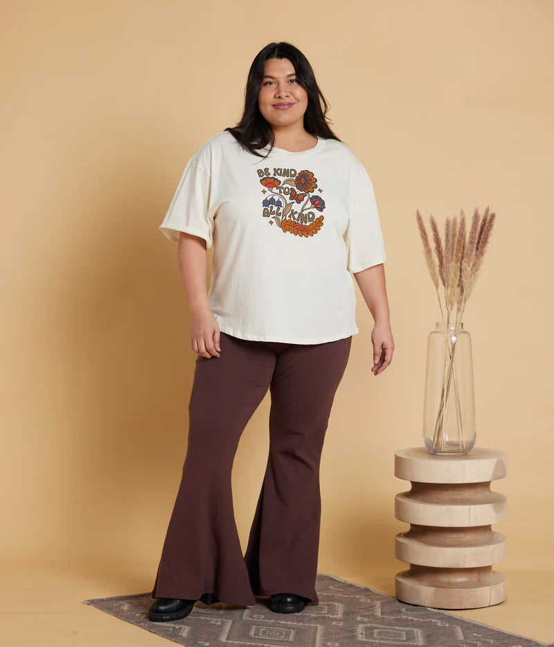 Known Supply Organic Cotton Be Kind to All Kind Relaxed Tee Shirt in Stone