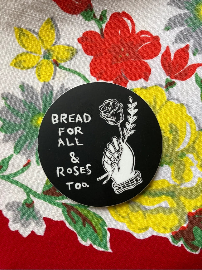 Lane Lloyd CoyoteSnout Vinyl Sticker - Bread for All & Roses Too