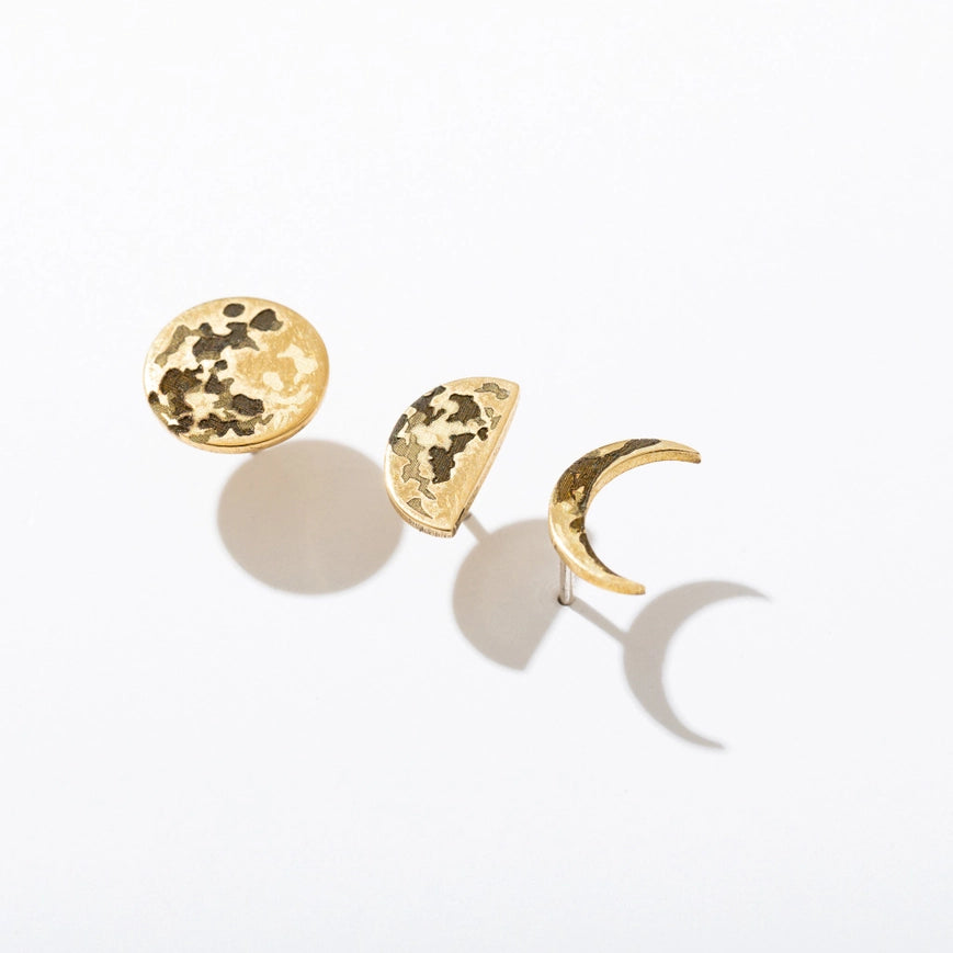 Larissa Loden Jewelry Gold Standing on the Moon Earring Set