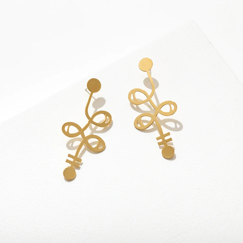 Larissa Loden Jewelry Hibaaq Ibrahim Moon Juice Collaboration Hibaaq Earrings