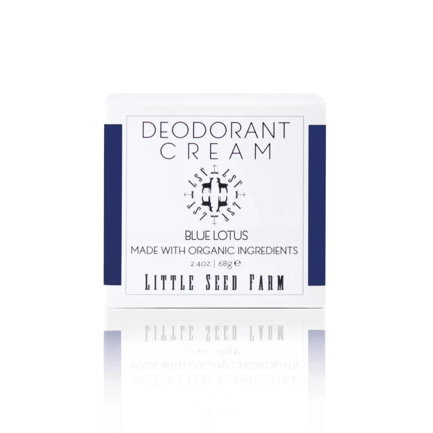 Little Seed Farm Natural Aluminum Free Organic Plastic Free Deodorant Cream in Blue Lotus