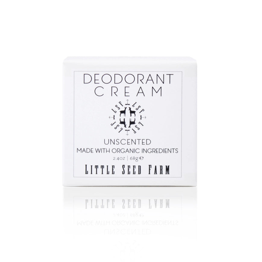 Little Seed Farm Natural Aluminum Free Organic Plastic Free Deodorant Cream in Unscented