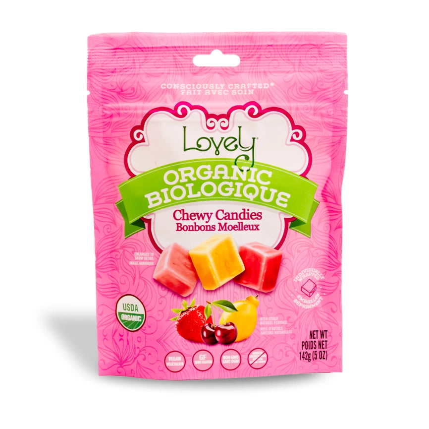 Lovely Candy Company Gluten Free Dye Free Vegan Organic Chewy Candies