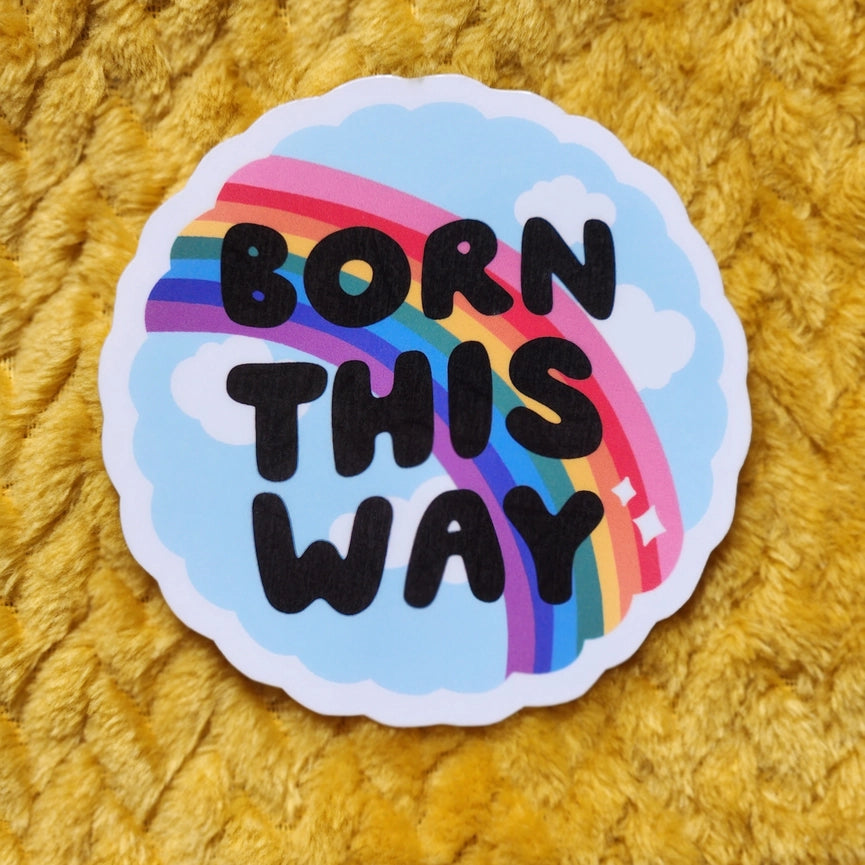 Luxe Trauma Vinyl Sticker - Born This Way