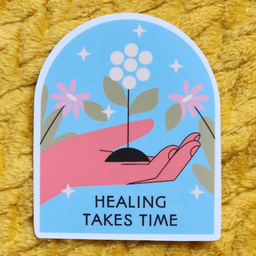 Luxe Trauma Vinyl Sticker - Healing Takes Time