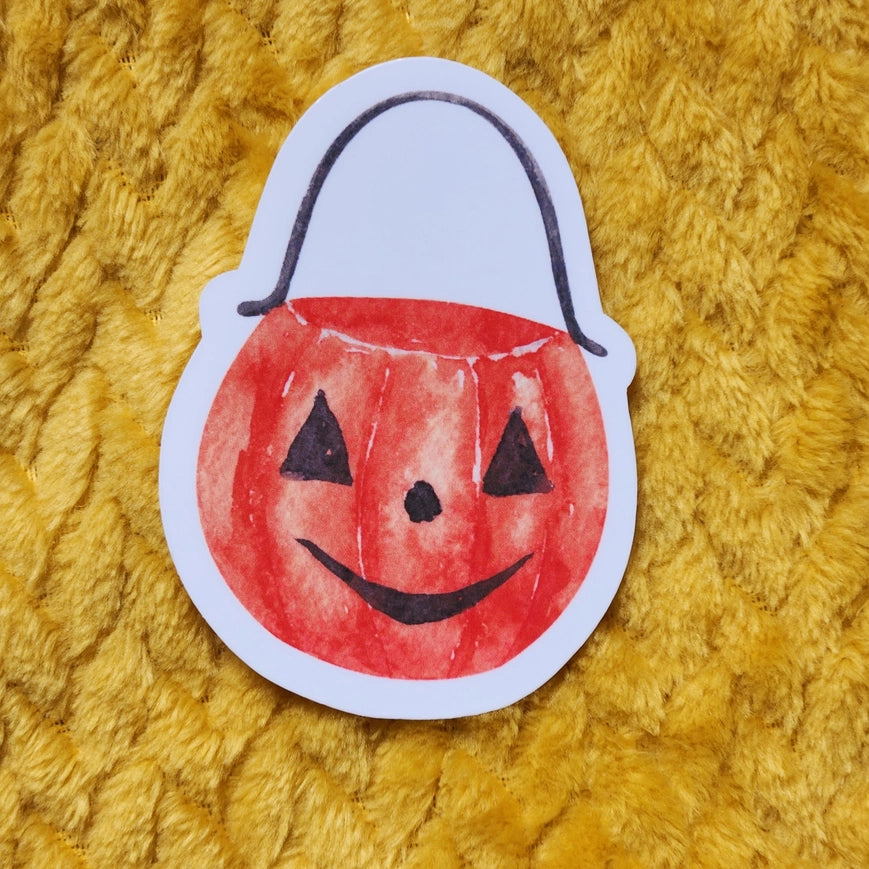 Luxe Trauma Vinyl Sticker - Trick or Treat Pumpkin