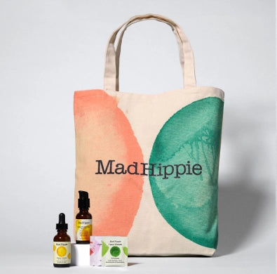 Mad Hippie Springtime Essentials Bag Set w/ Vitamin C Serum & Daily Protective Serum