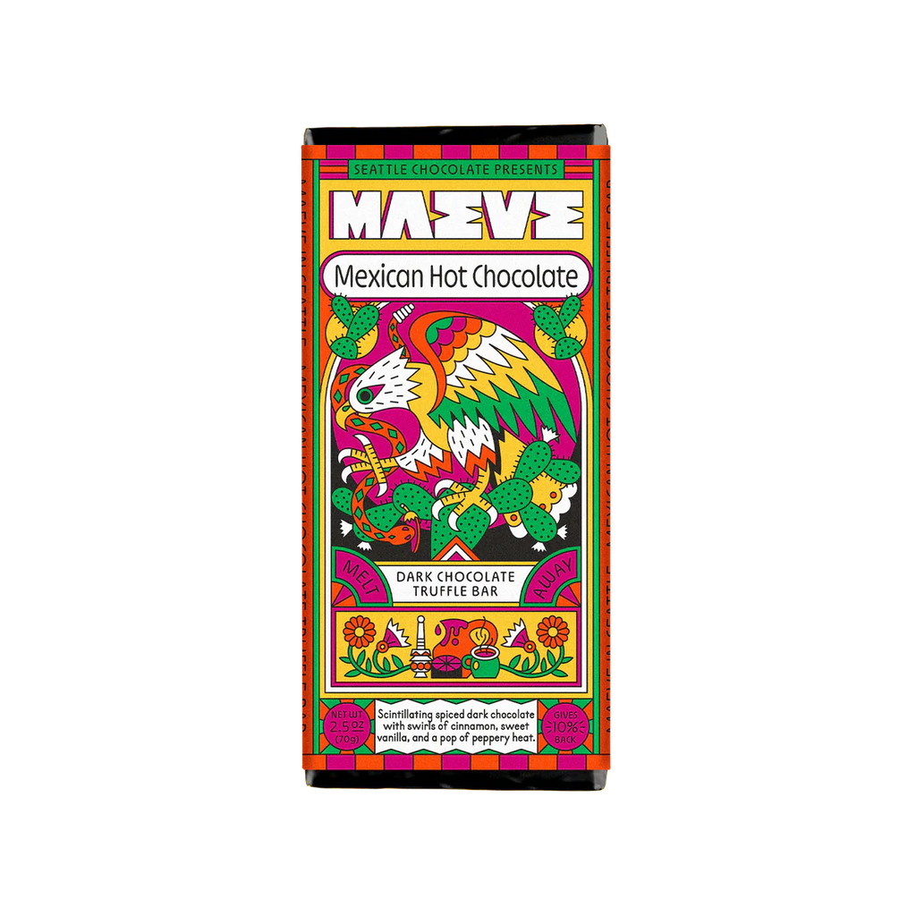 Maeve Chocolate Dark Chocolate Mexican Hot Chocolate Truffle Bar