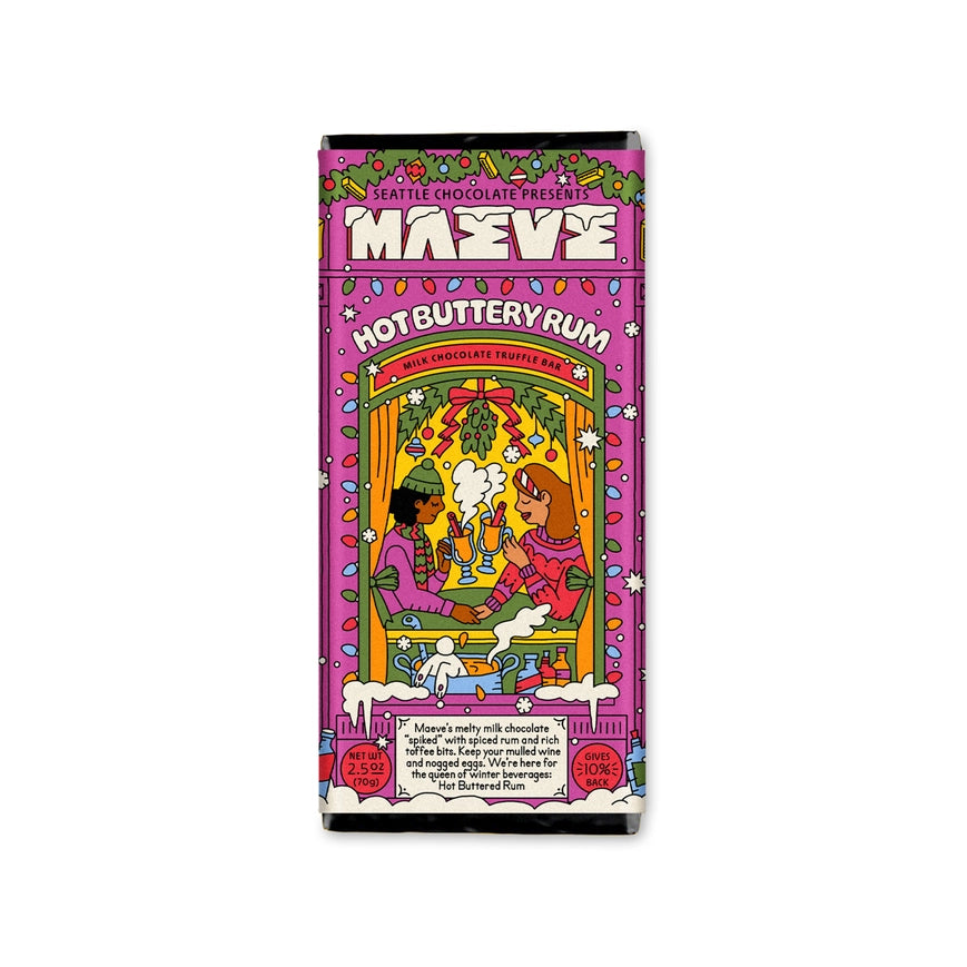 Maeve Chocolate Milk Chocolate Hot Buttery Rum Truffle Bar