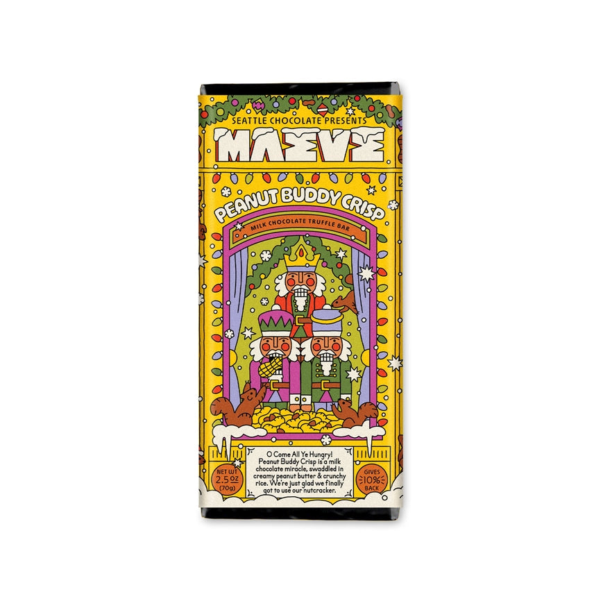 Maeve Chocolate Milk Chocolate Peanut Buddy Crisp Truffle Bar