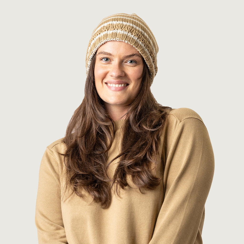 Maggie's Organics 100% Regenerative Organic Certified® Cotton Chunky Stripe Beanie