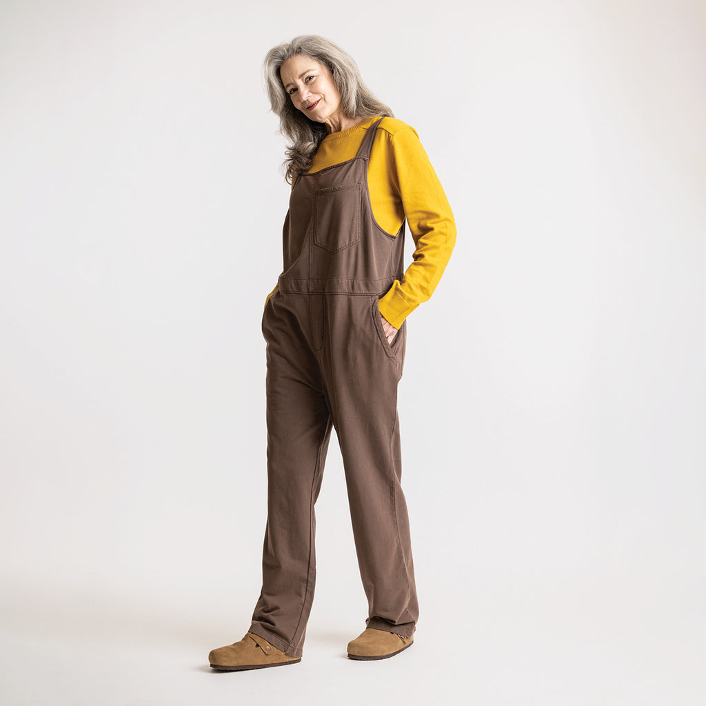 Maggie's Organics Organic Cotton Super Soft Overalls - Chocolate