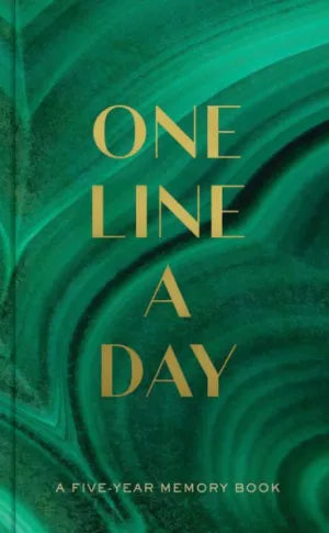 Malachite Green One Line a Day: A Five-Year Memory Book Mindfulness Journal