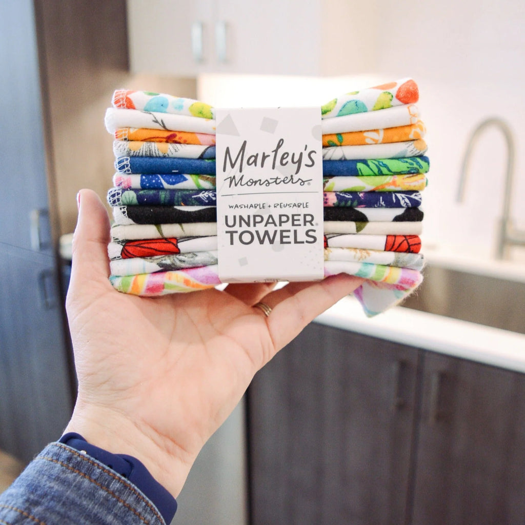 marley monsters Marley's Monsters Reuable Cloth Flannel UNpaper Towels