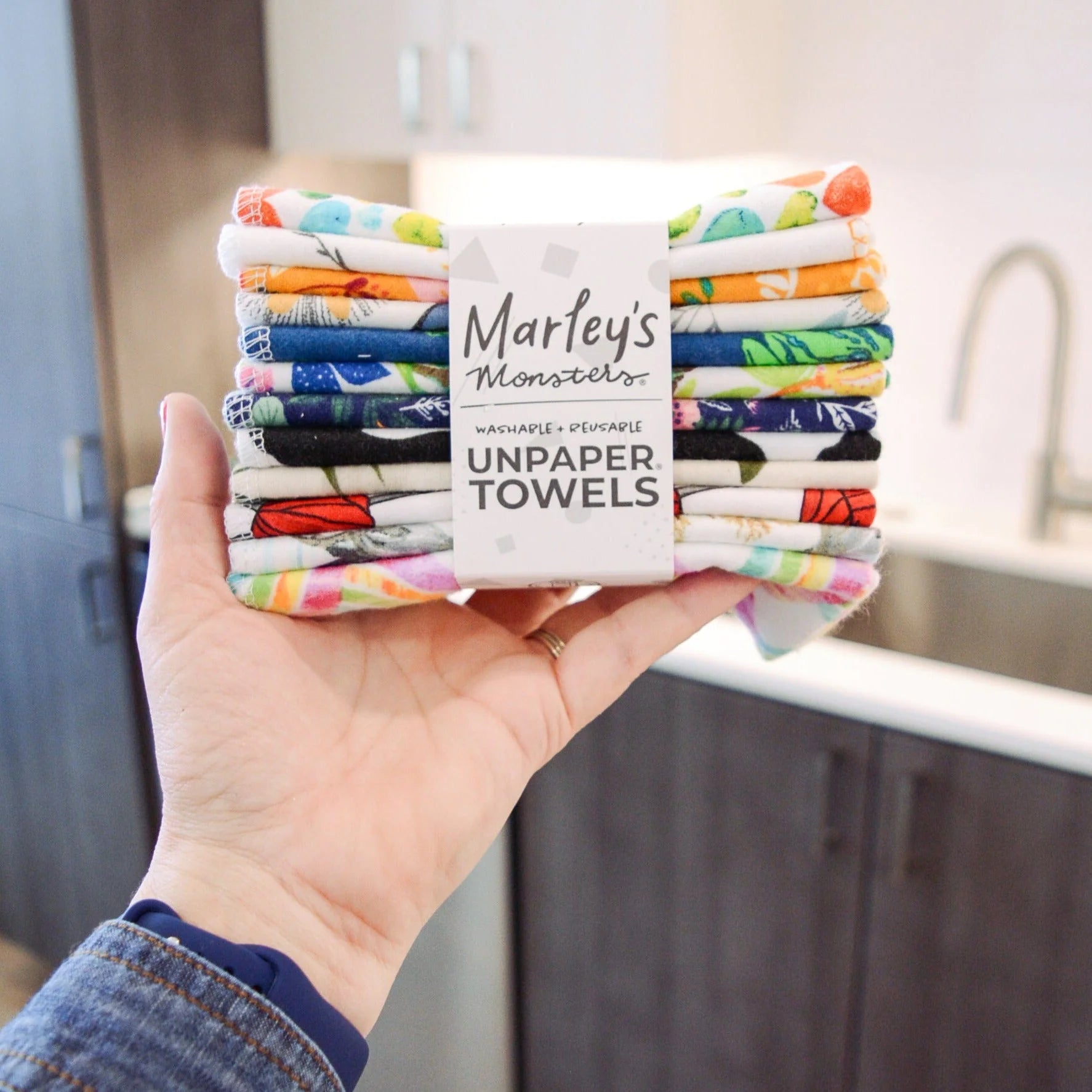 marleys monsters Marley's Monsters Reuable Cloth Flannel UNpaper Towels