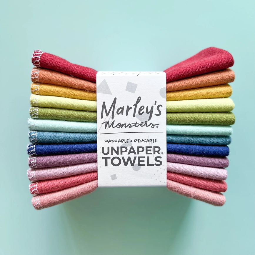 Marley's Monsters Reuable Cloth Flannel UNpaper Towels