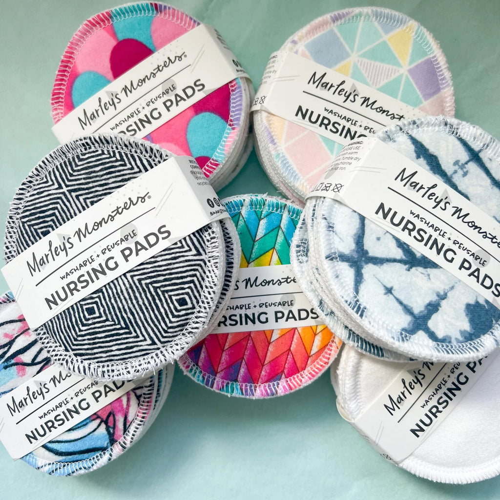 Marley's Monsters Reusable Washable Cloth Nursing Pads - Mixed Prints