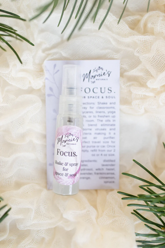 Marnie's Naturals MINI TRAVEL Focus. Grounding and Purifying Aromatherapy Spray