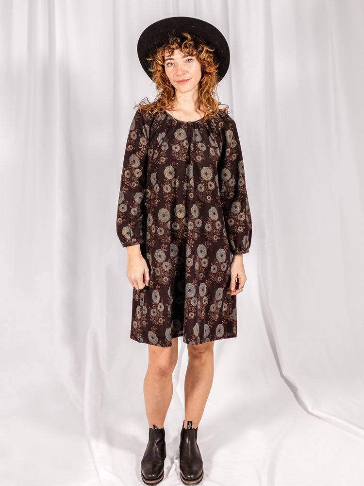 Mata Traders Cotton Paige Dress in Fall Blossom
