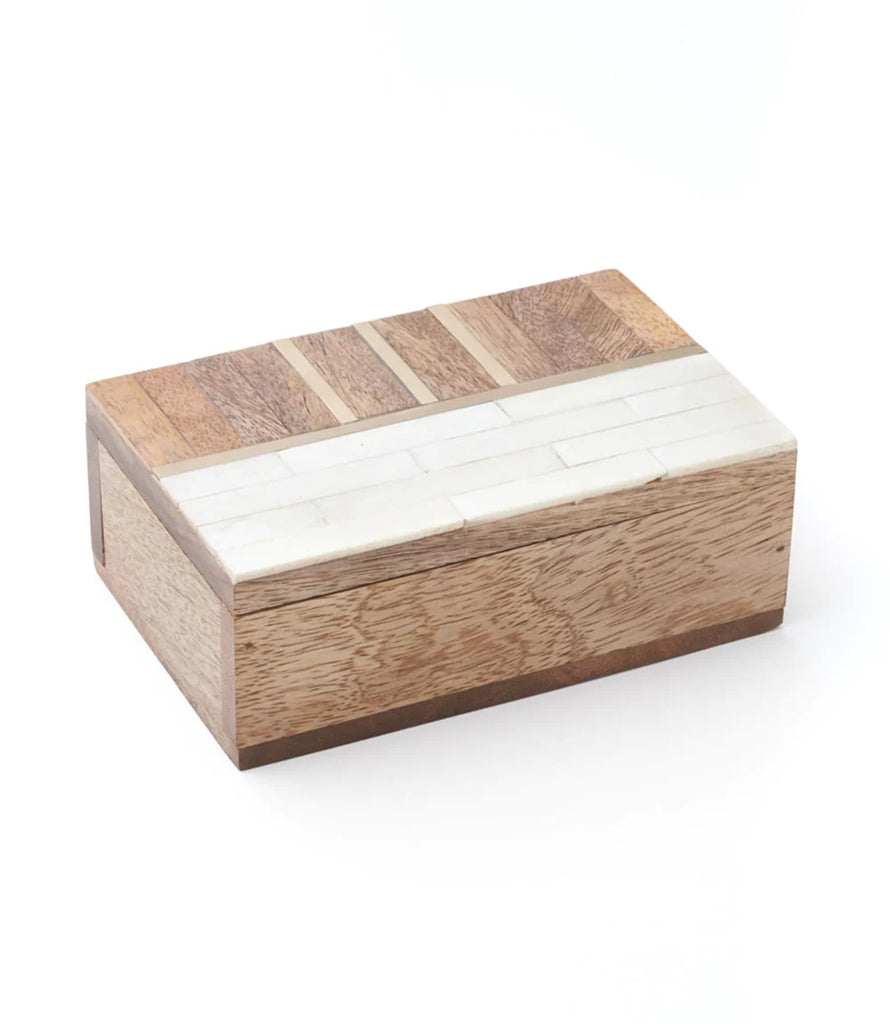 Matr Boomie Handcrafted Sammita Bone & Wood Decorative Keepsake Treasure Box