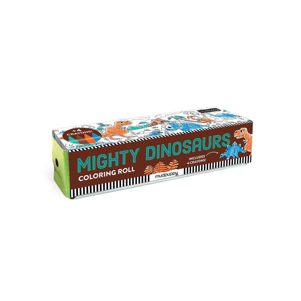 Mini Coloring Roll Mighty Dinosaurs