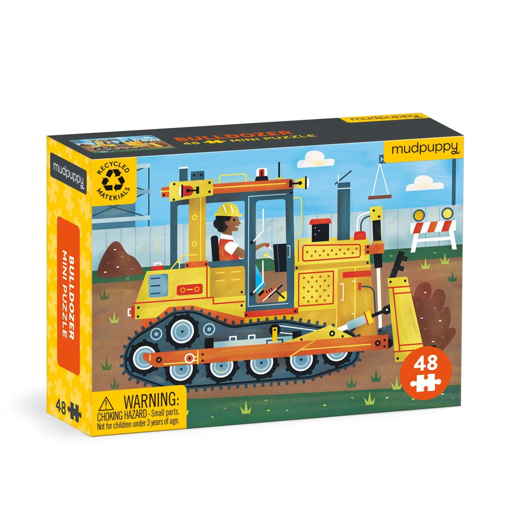 Mini Kids 48 Piece Puzzle Bulldozer