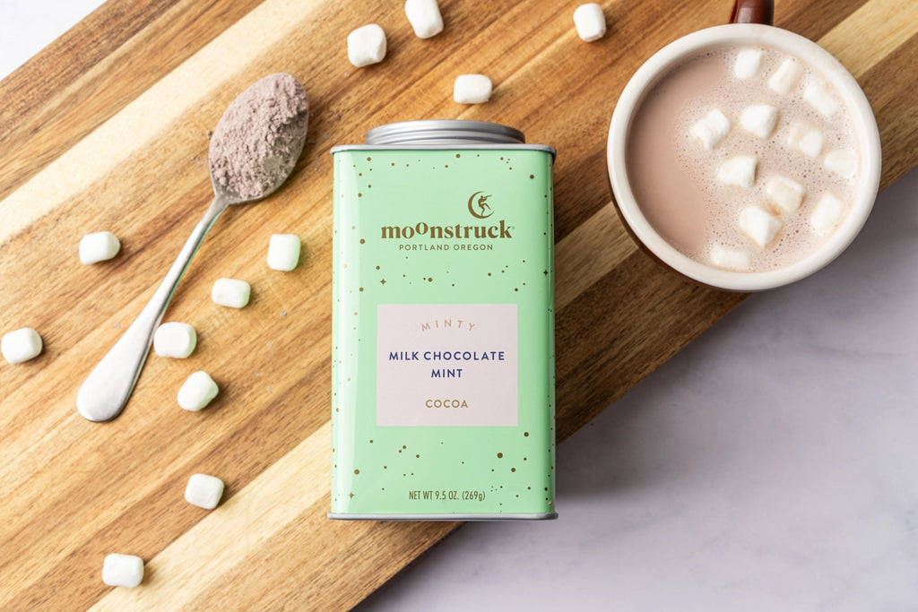 Moonstruck Chocolate Co. Minty Milk Chocolate Hot Cocoa