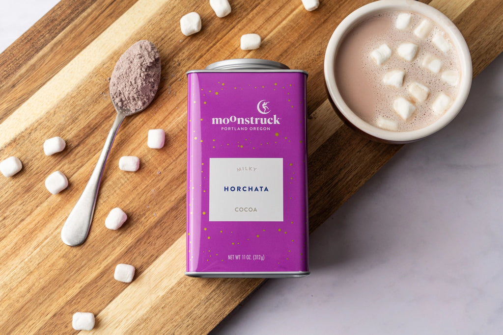 Moonstruck Chocolate Co. Horchata Milky White Chocolate Cinnamon Hot Cocoa