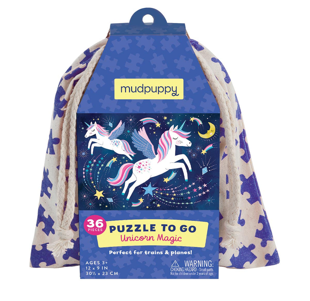 Mudpuppy Puzzle To Go! Unicorn Magic