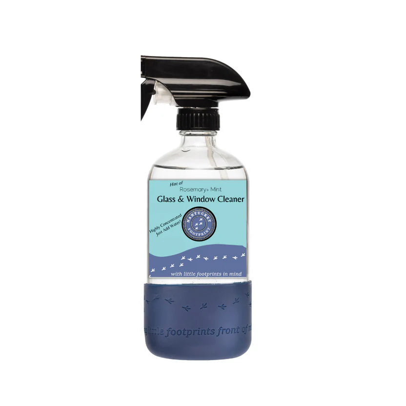 Nantucket Spider 16 oz Reusable Glass & Window Cleaning Spray Bottle with 2 Concentrated Cleaning Strips - Just Add Water