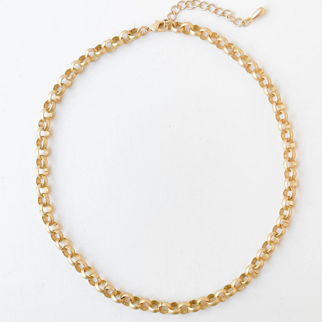 Nest Pretty Things Adjustable Chunky Gold Necklace - 16" 