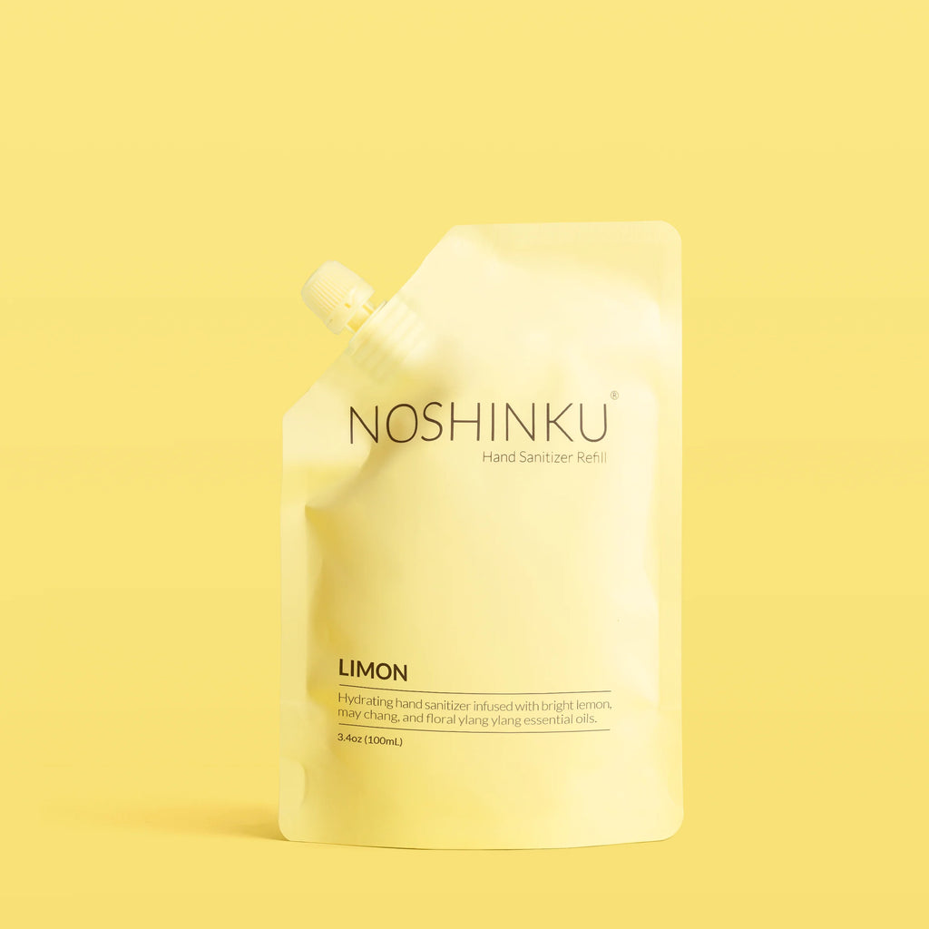 Noshinku Hydrating Hand Sanitizer Refill Pouch - Lemon & Ylang Ylang