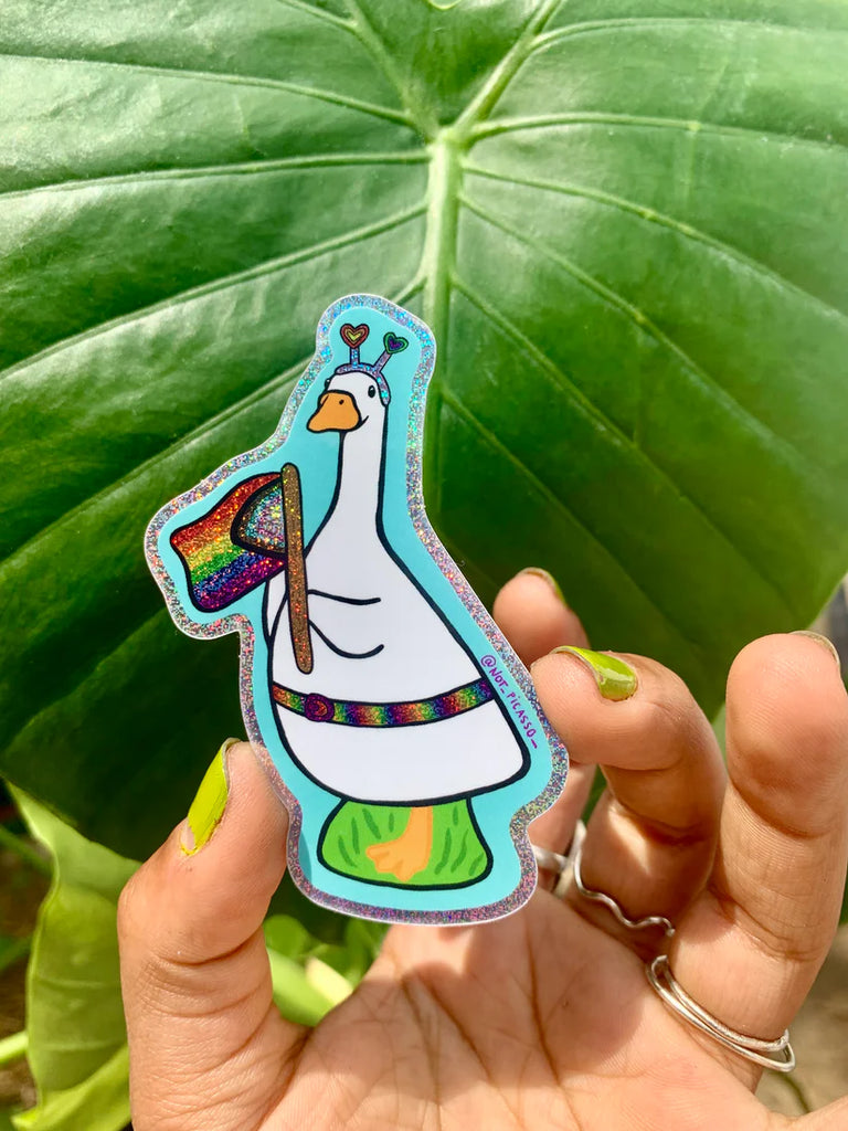 Not Picasso Pride Goose Vinyl Sticker