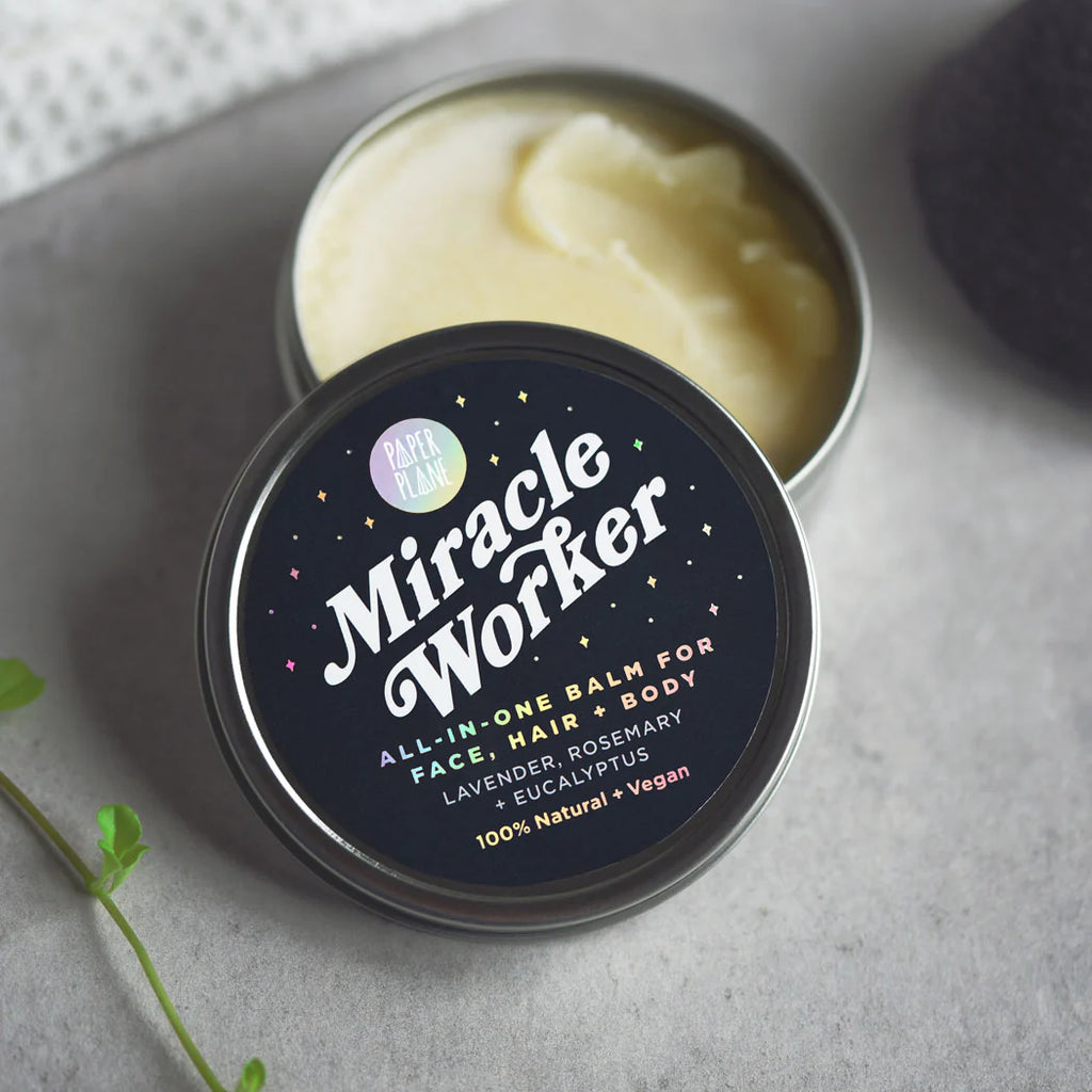 Paper Plane 100% Natural Vegan Miracle Worker All-In-One Balm for Face, Hair and Body