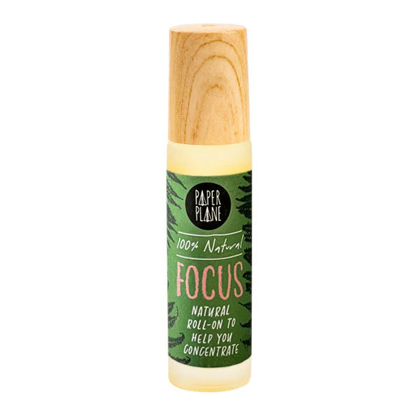 Paper Plane Self Care Natural Essential Oil Pulse Point Roller Oil - Focus