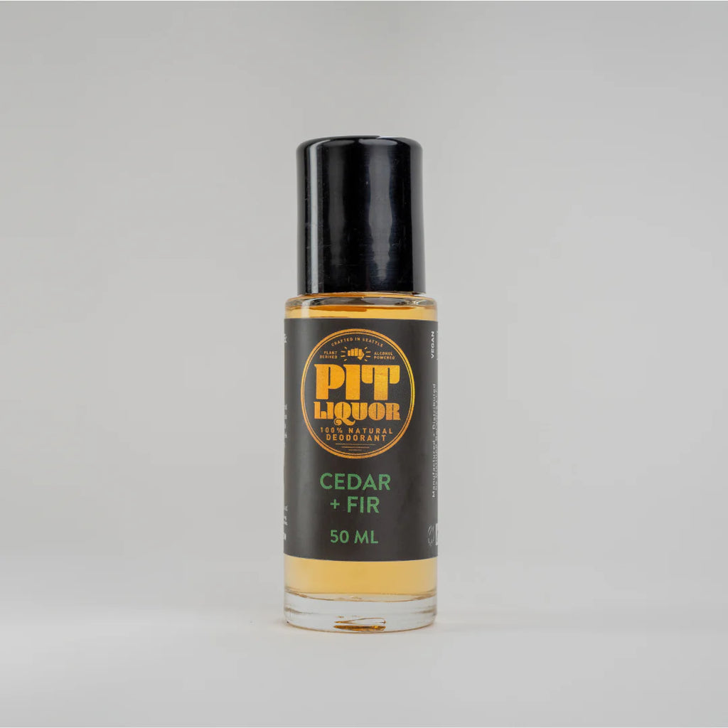 Pit Liquor Cedar + Fir Deodorant 50ml Roller Ball Bottle