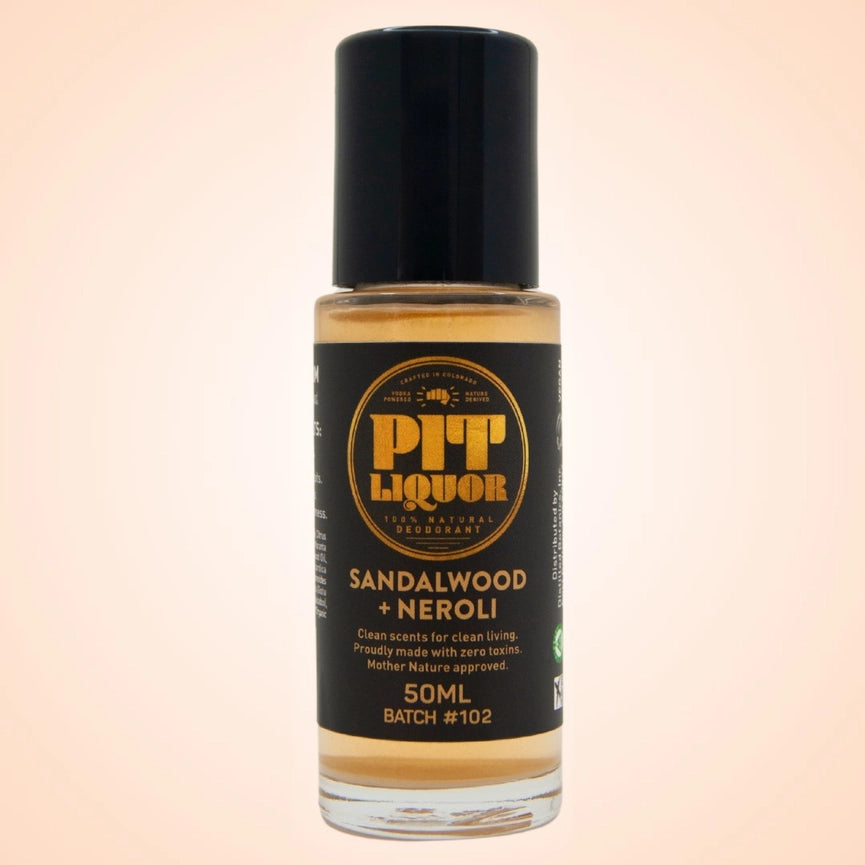 Pit Liquor Sandalwood + Neroli Deodorant Roller Ball Bottle 50ml