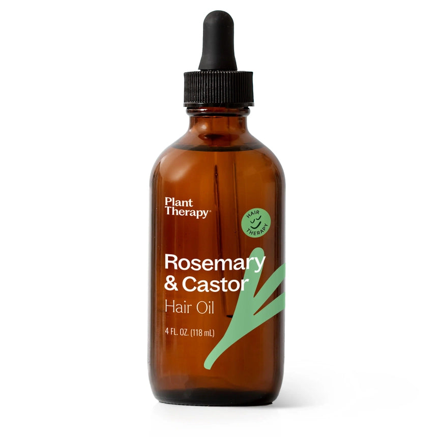 Plant Therapy Hydrating Healing Rosemary & Castor Oil for Hair 4oz