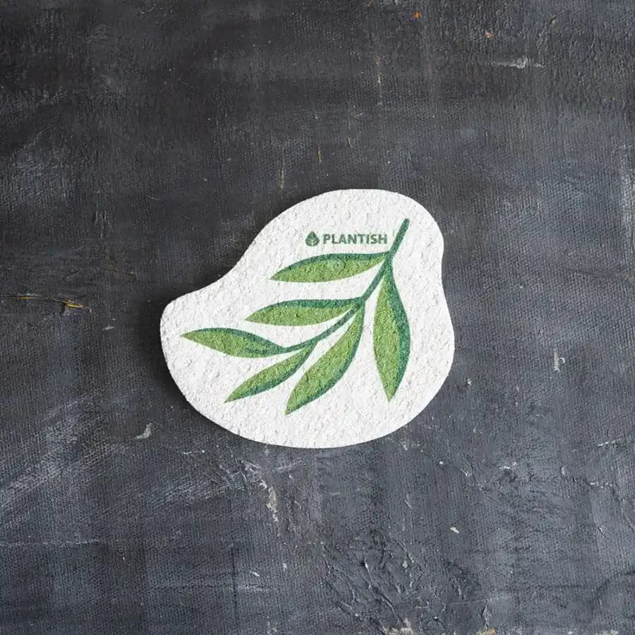 Plantish Pop Up Cellulose Dish Sponges Eucalyptus - Natural Zero Waste