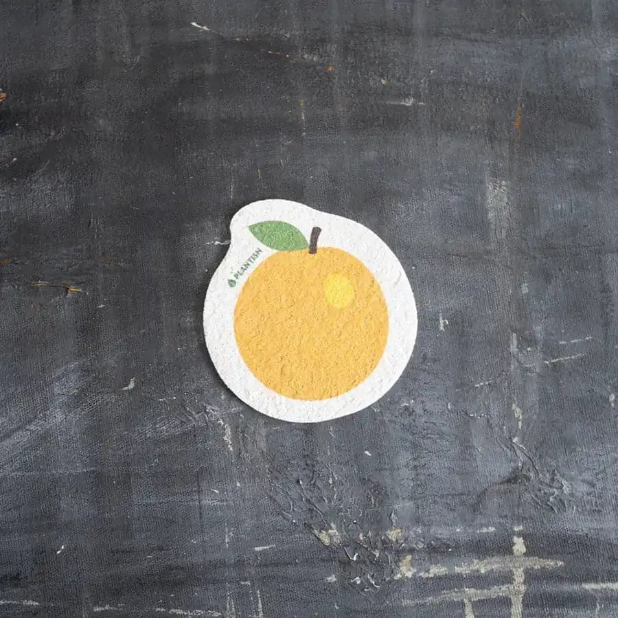 Plantish Pop Up Cellulose Dish Sponges Orange - Natural Zero Waste