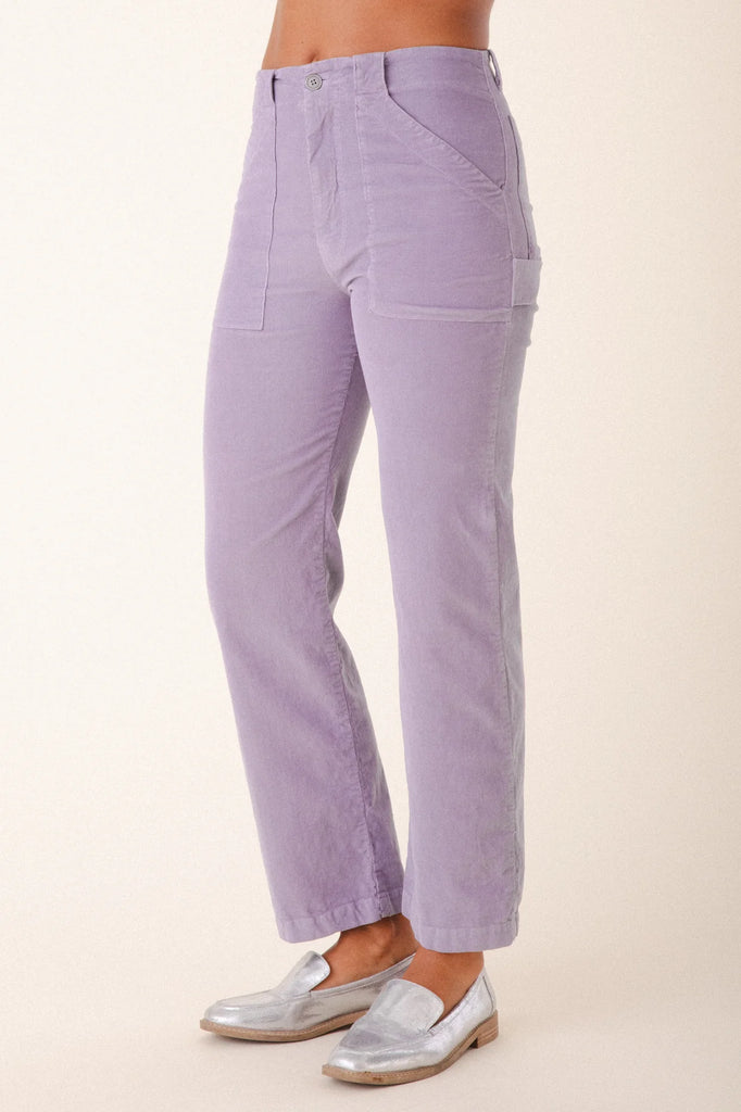 Prairie Underground Corduroy Carpenter Pant in Silver Mist