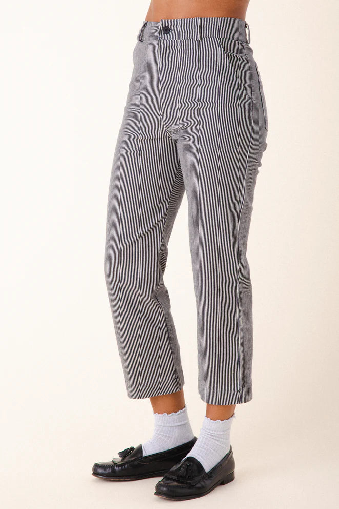 Prairie Underground Cotton Smithy Pant in Oyster Stripe