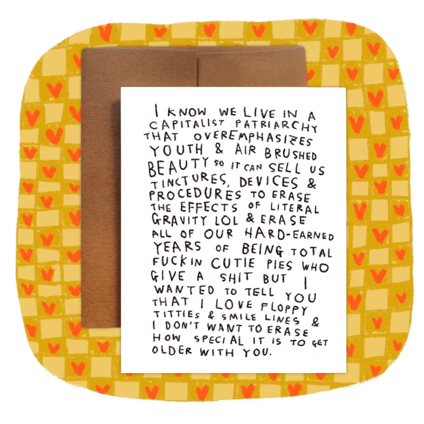 Rani Ban Co Greeting Card - I Don't Want to Erase