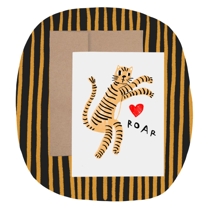 Rani Ban Co Greeting Card - Tiger's Roar