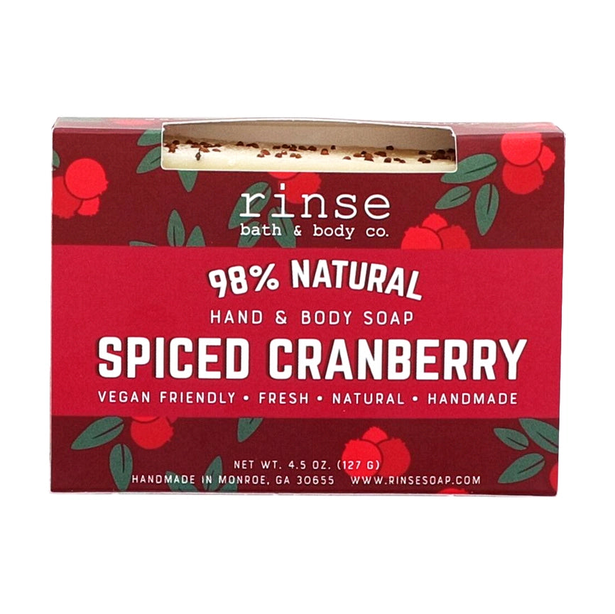 Rinse Bath & Body Co Spiced Cranberry Holiday Soap