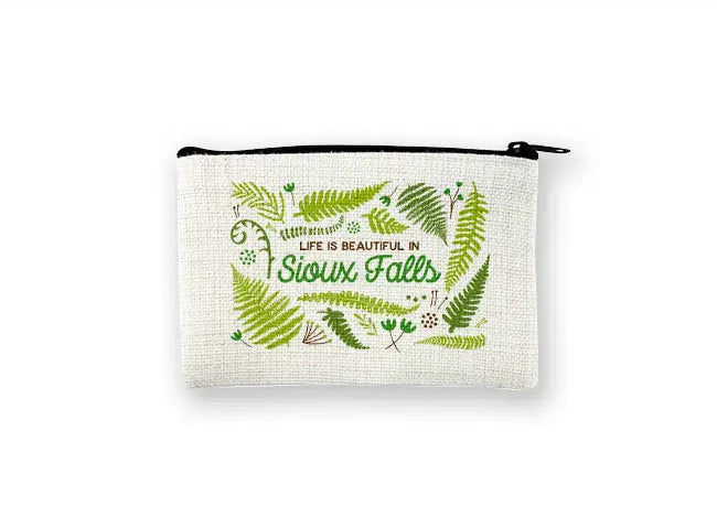 Rock Scissor Paper Life is Beautiful in Sioux Falls Canvas Zippered Pouch