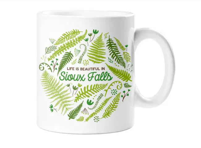 Rock Scissor Paper Life is Beautiful in Sioux Falls Ceramic Mug