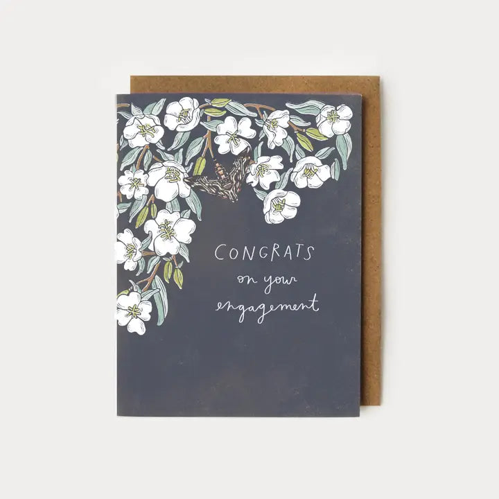 Root & Branch Paper Company Congrats on Your Engagement Greeting Card