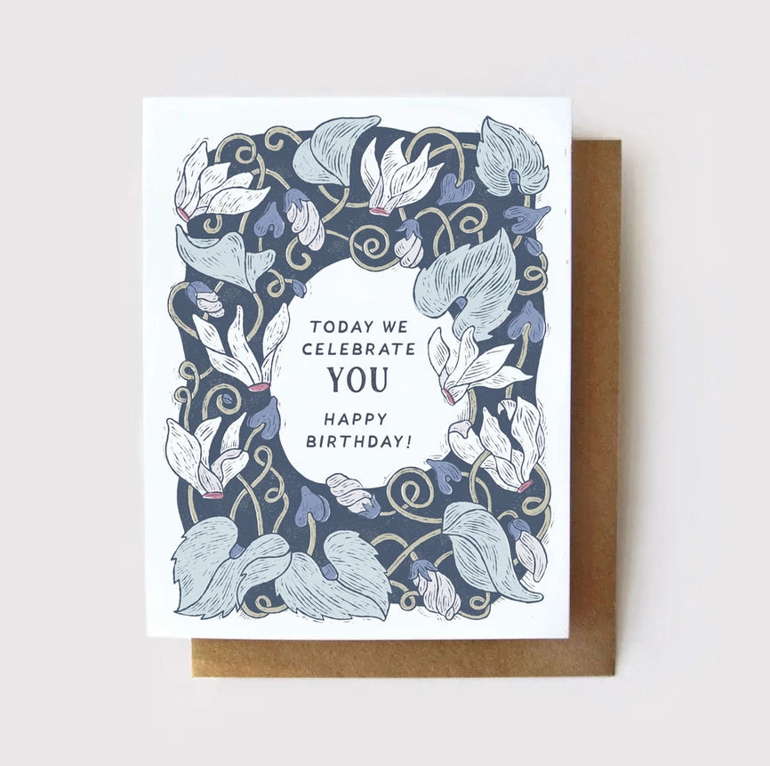 Root & Branch Paper Company Today We Celebrate You Happy Birthday Greeting Card