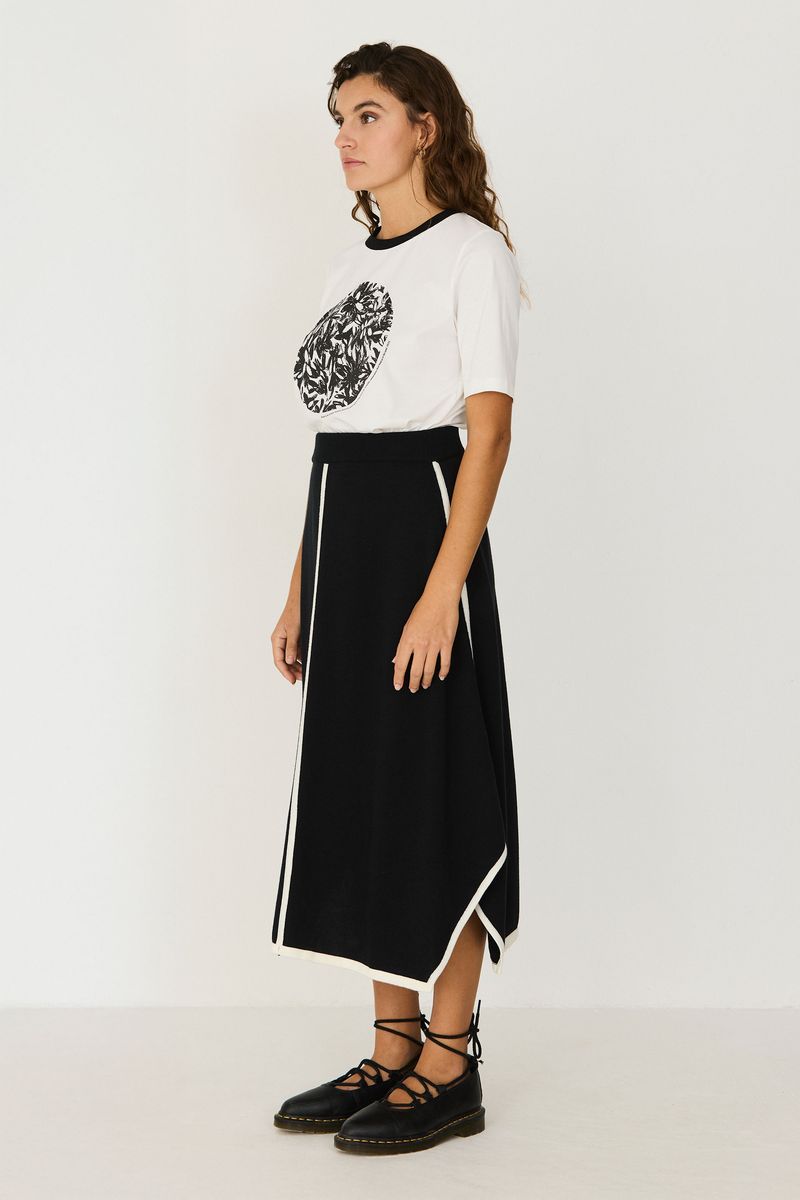 SKFK Clothing 100% Organic Cotton BIXE Skirt in Black – Terra